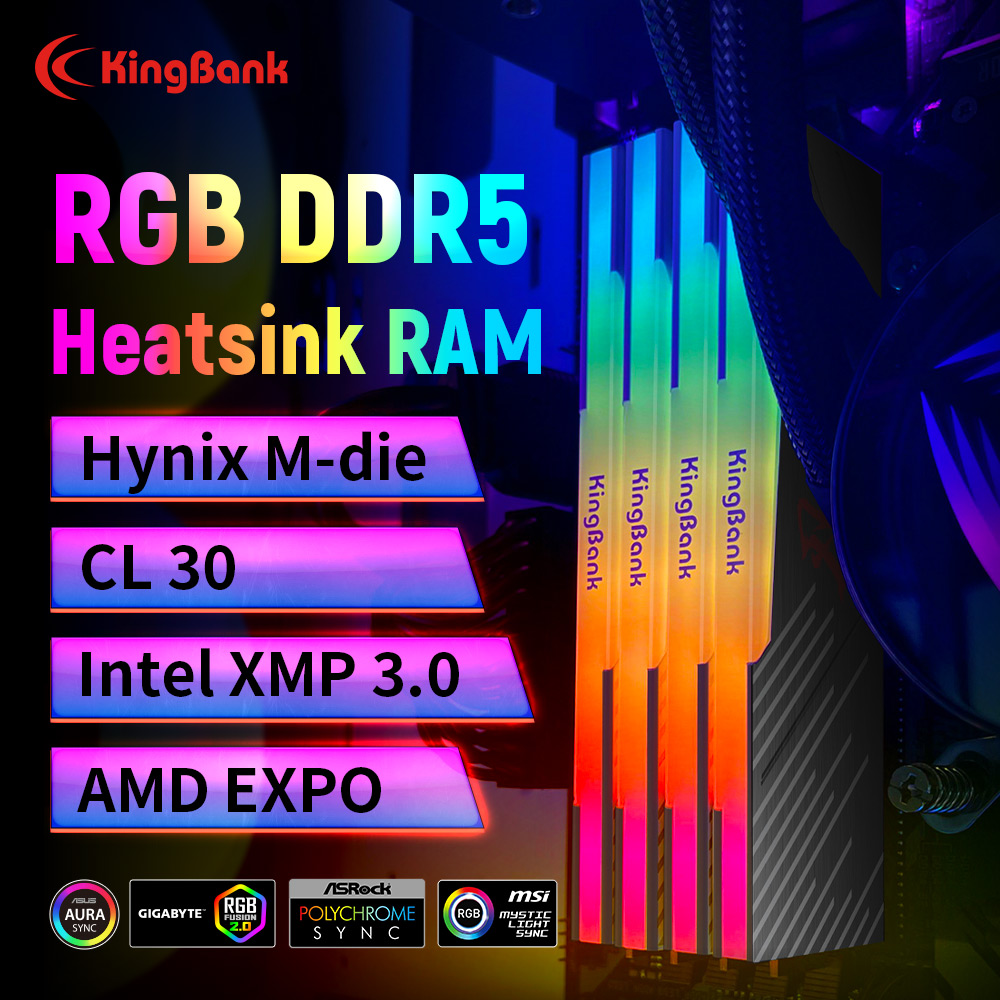 KingBank KRRB DDR5 RGB SoarBla - Ddr5 64Gb recension och pris