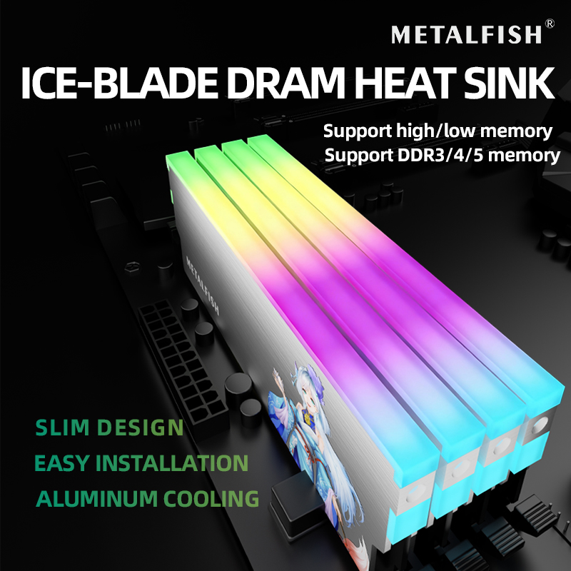 METALFISH DRAM Heatsink 5V-3PI - Ddr5 Ram recension och pris