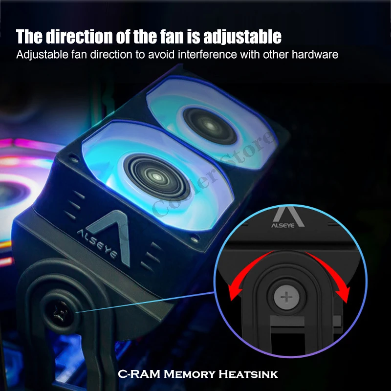 Alseye Memory RAM Cooler for D - Ddr5 Rgb Ram recension och pris